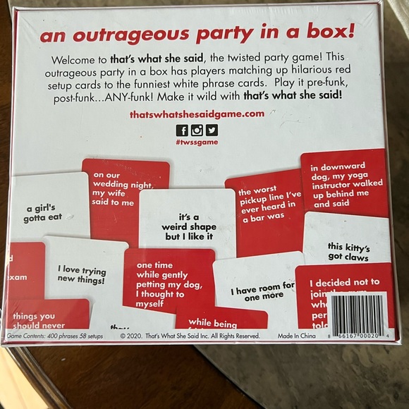 That’s what she said game - Picture 2 of 2